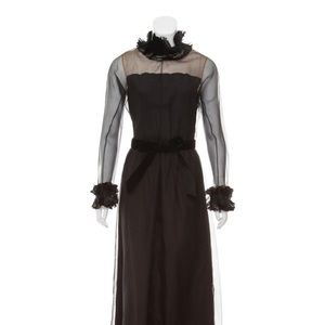 For sale again - Vintage Givenchy Feather trim dress